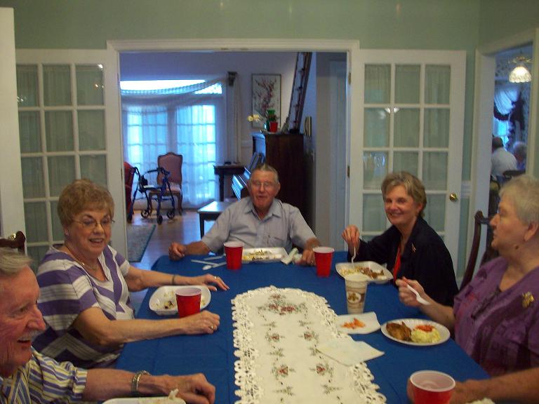 J B Weaver enjoying the picnic with other members and spouses.